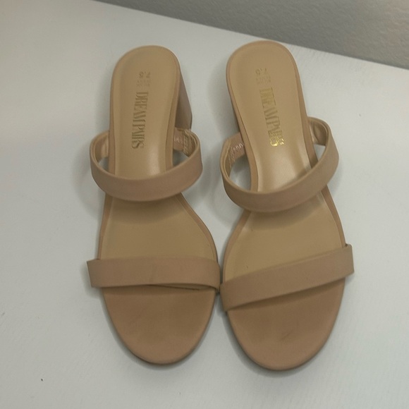 DREAM PAIRS Two Strap Open Toe Block Heels – Women’s Size 7.5 - Picture 8 of 8